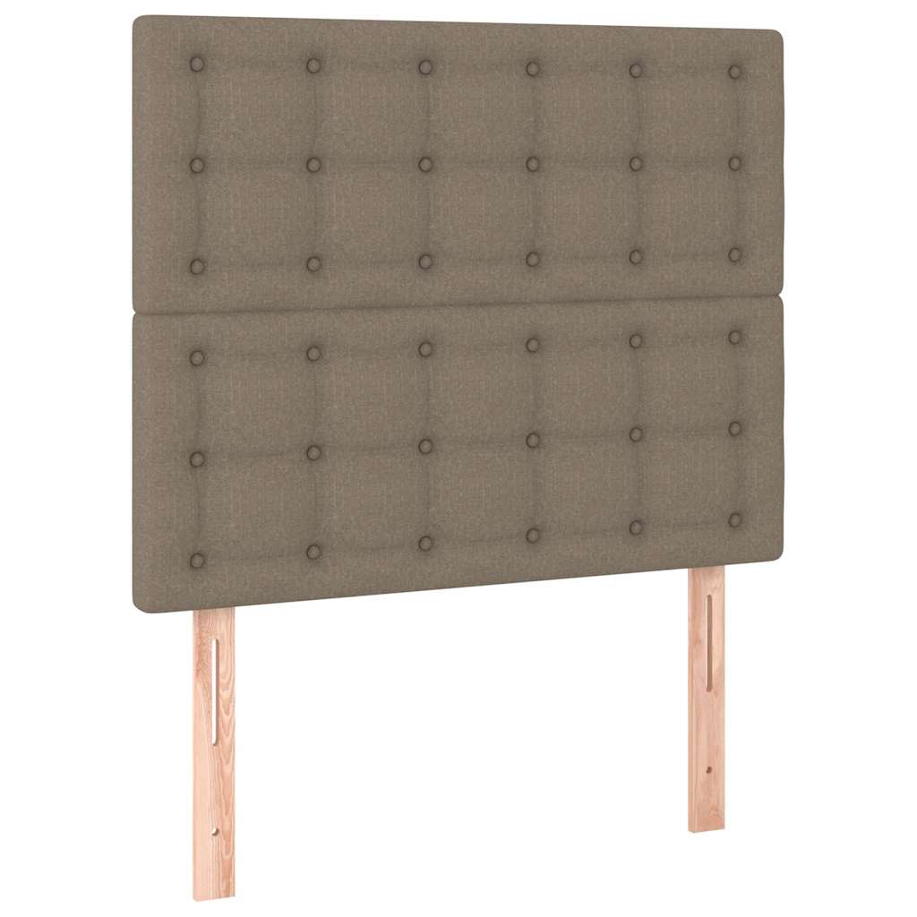 Boxspring met matras stof taupe 120x200 cm is nu te koop bij PeponiXL, paradijselijk wonen!