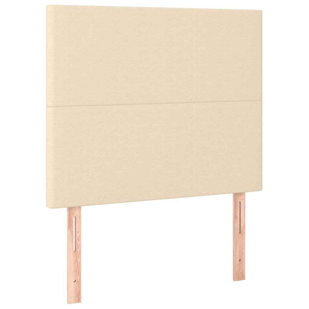 Boxspring met matras stof crèmekleurig 120x200 cm is nu te koop bij PeponiXL, paradijselijk wonen!