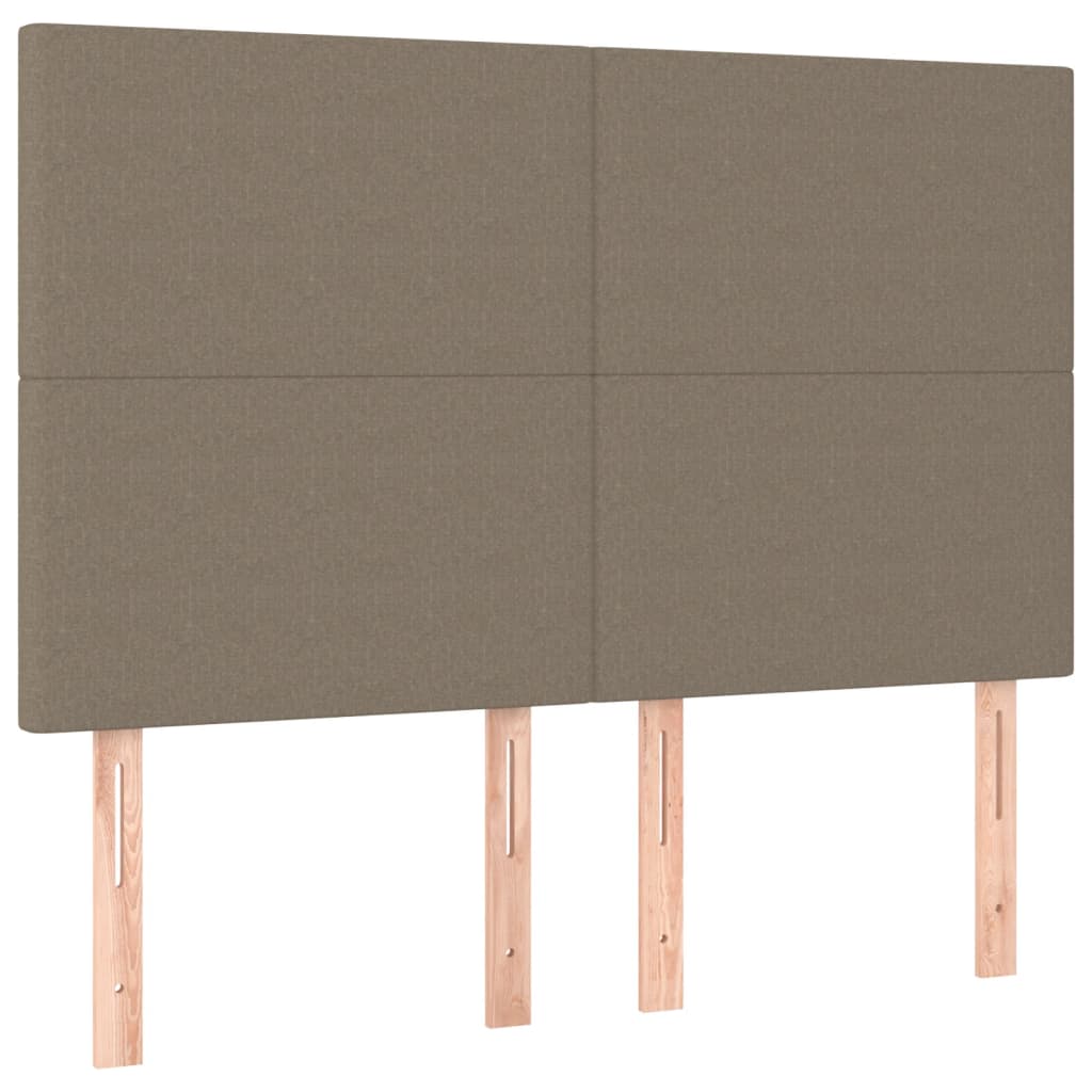 Boxspring met matras stof taupe 140x200 cm is nu te koop bij PeponiXL, paradijselijk wonen!