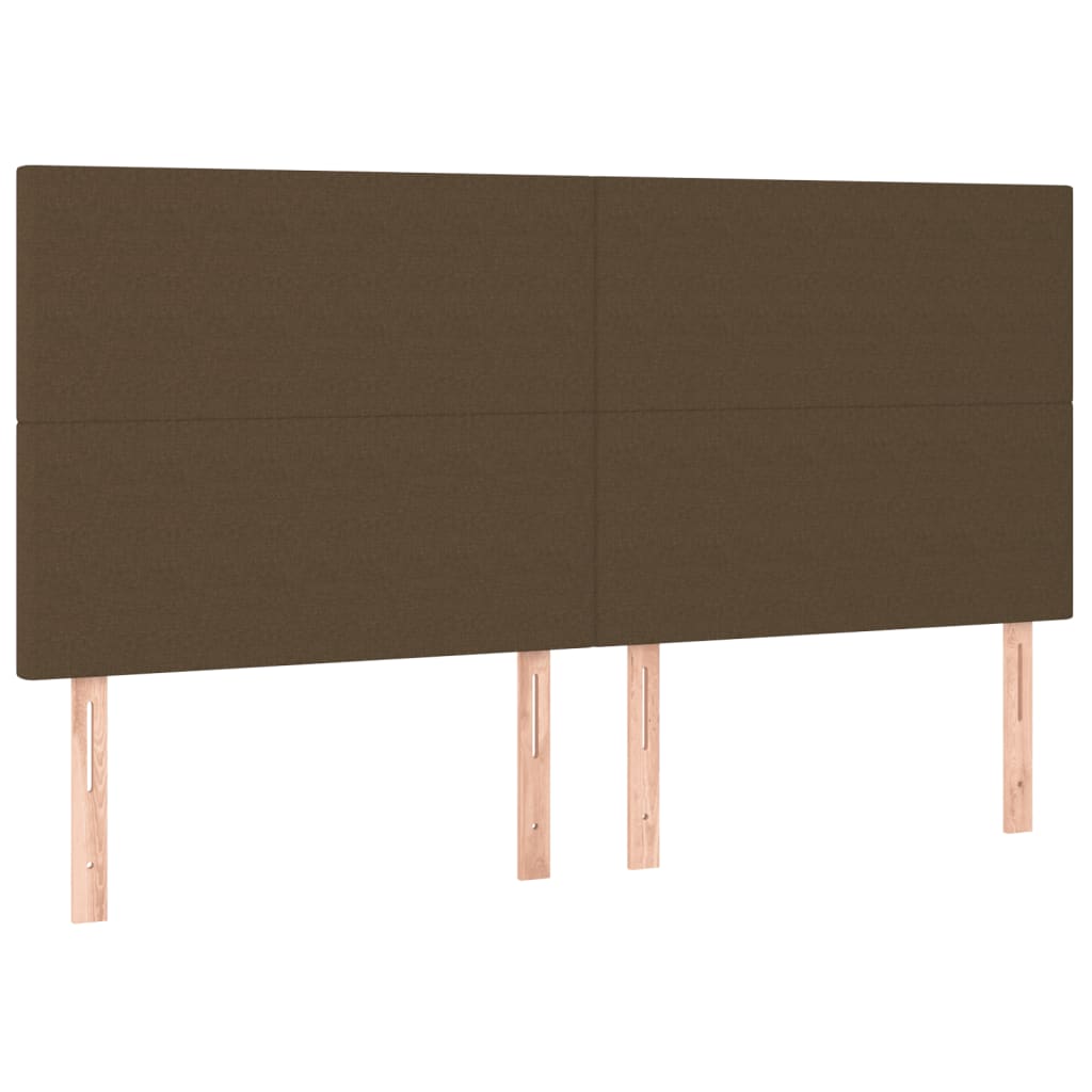 Boxspring met matras stof donkerbruin 200x200 cm is nu te koop bij PeponiXL, paradijselijk wonen!