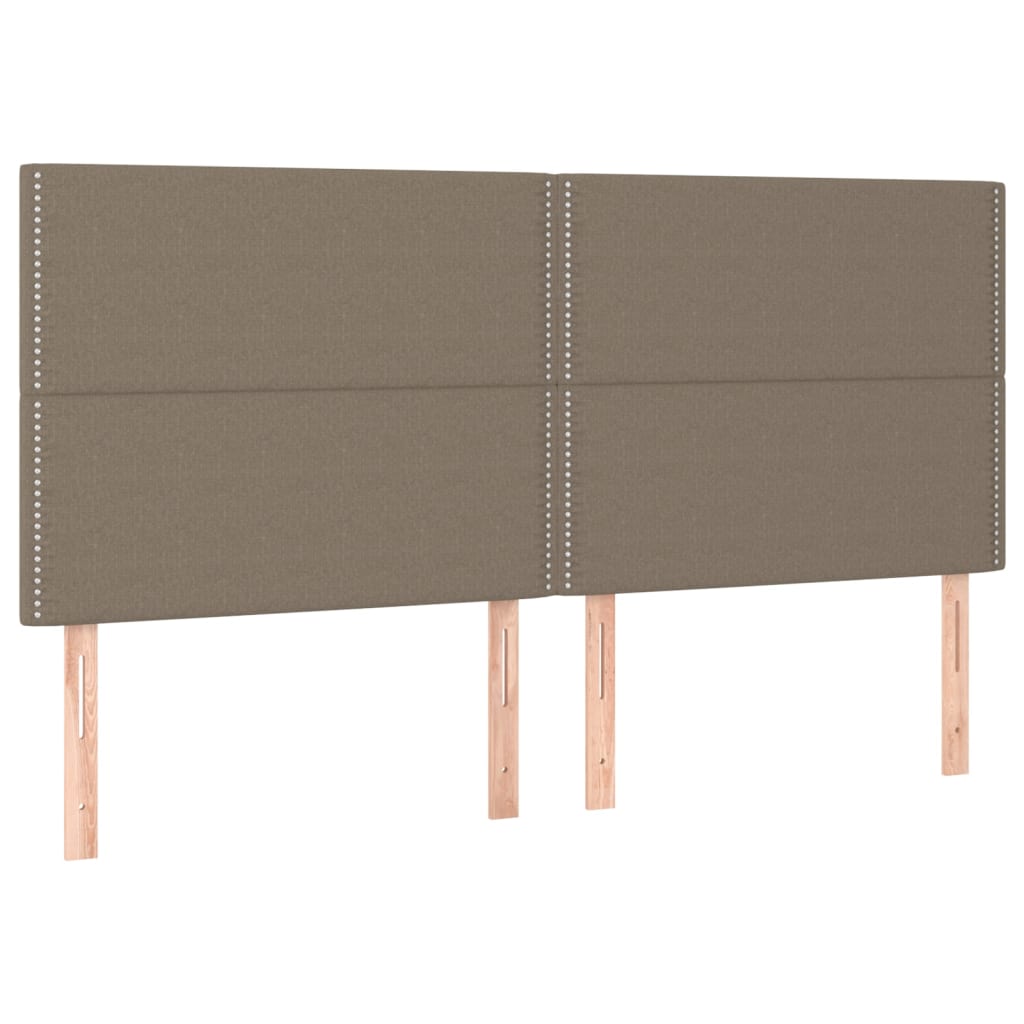 Boxspring met matras stof taupe 180x200 cm is nu te koop bij PeponiXL, paradijselijk wonen!