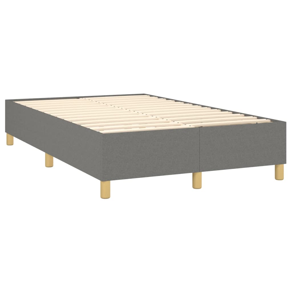 Boxspring met matras stof donkergrijs 120x200 cm is nu te koop bij PeponiXL, paradijselijk wonen!