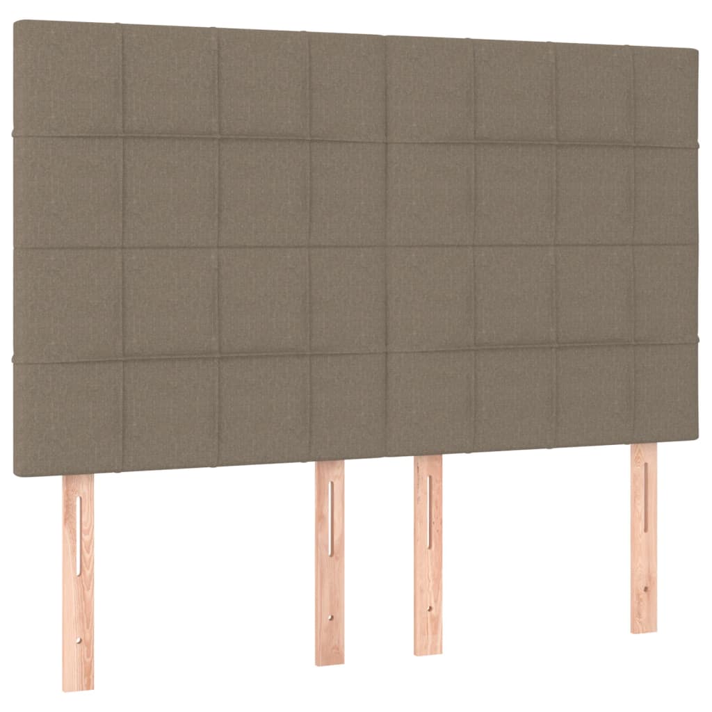 Boxspring met matras stof taupe 140x200 cm is nu te koop bij PeponiXL, paradijselijk wonen!