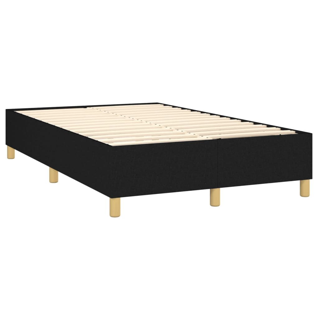Boxspring met matras stof zwart 120x200 cm is nu te koop bij PeponiXL, paradijselijk wonen!