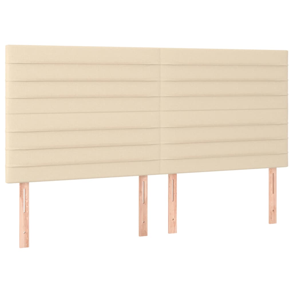 Boxspring met matras stof crèmekleurig 180x200 cm is nu te koop bij PeponiXL, paradijselijk wonen!