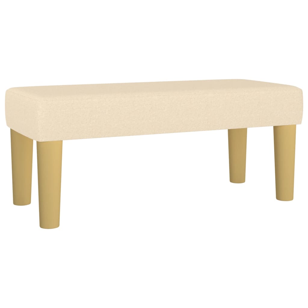 Boxspring met matras stof crèmekleurig 100x200 cm is nu te koop bij PeponiXL, paradijselijk wonen!