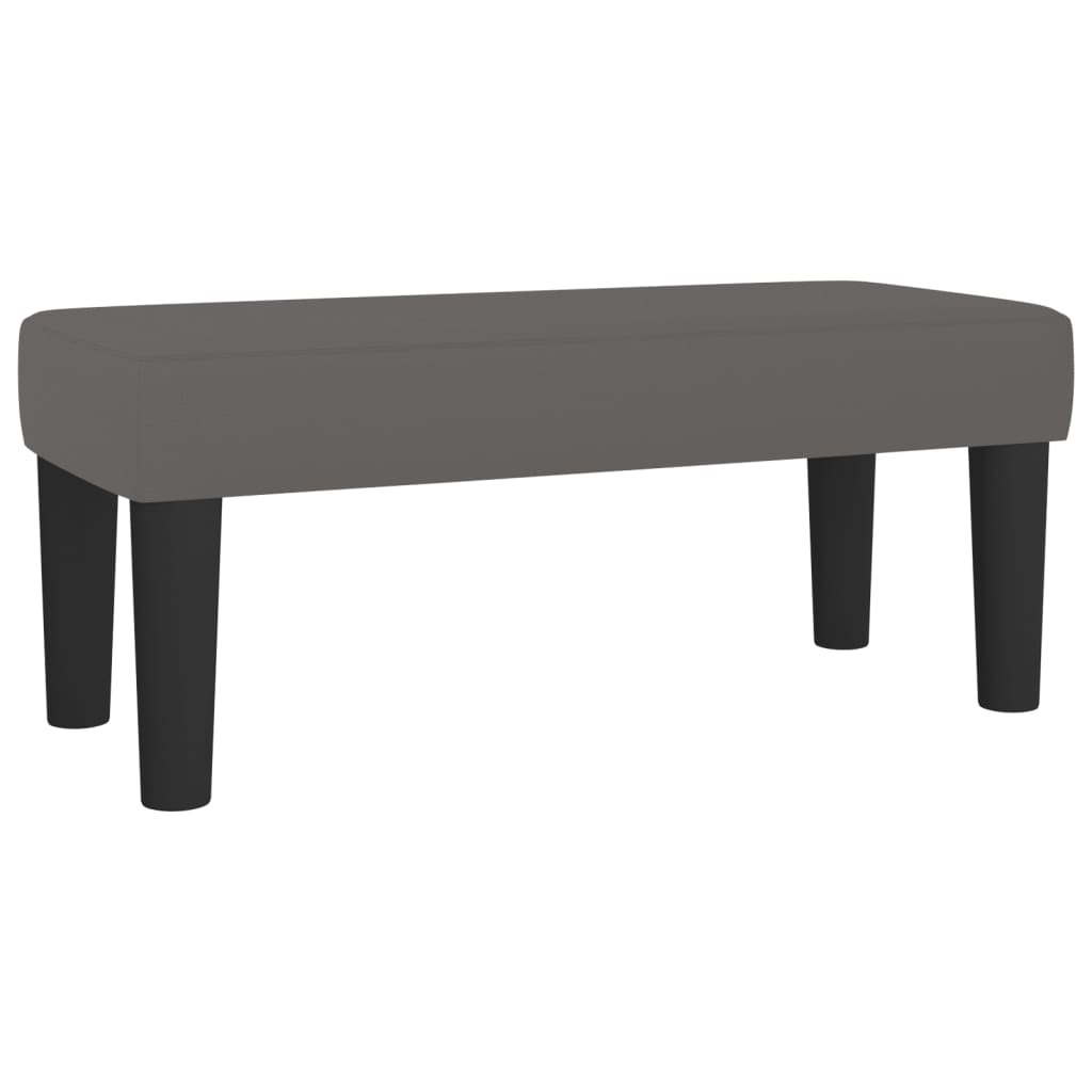 Boxspring met matras kunstleer grijs 90x200 cm is nu te koop bij PeponiXL, paradijselijk wonen!