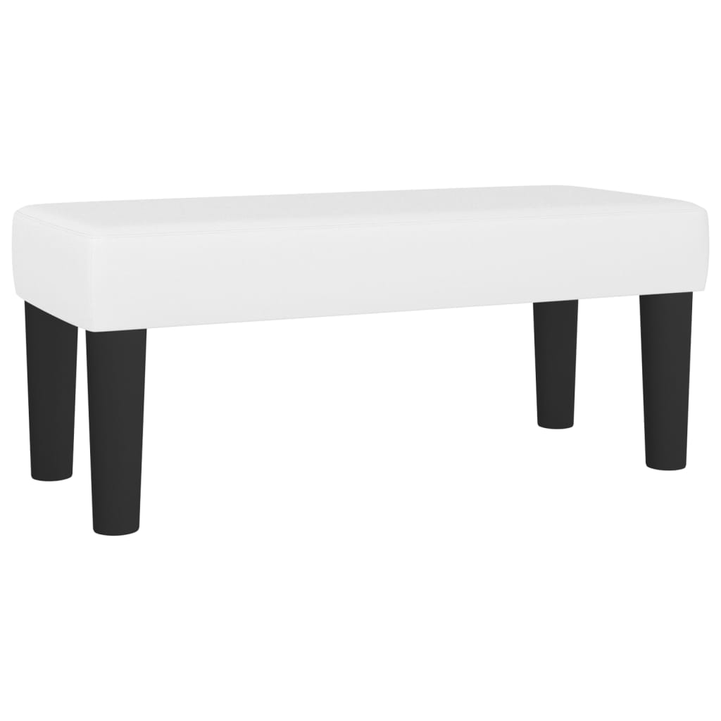 Boxspring met matras kunstleer wit 100x200 cm is nu te koop bij PeponiXL, paradijselijk wonen!