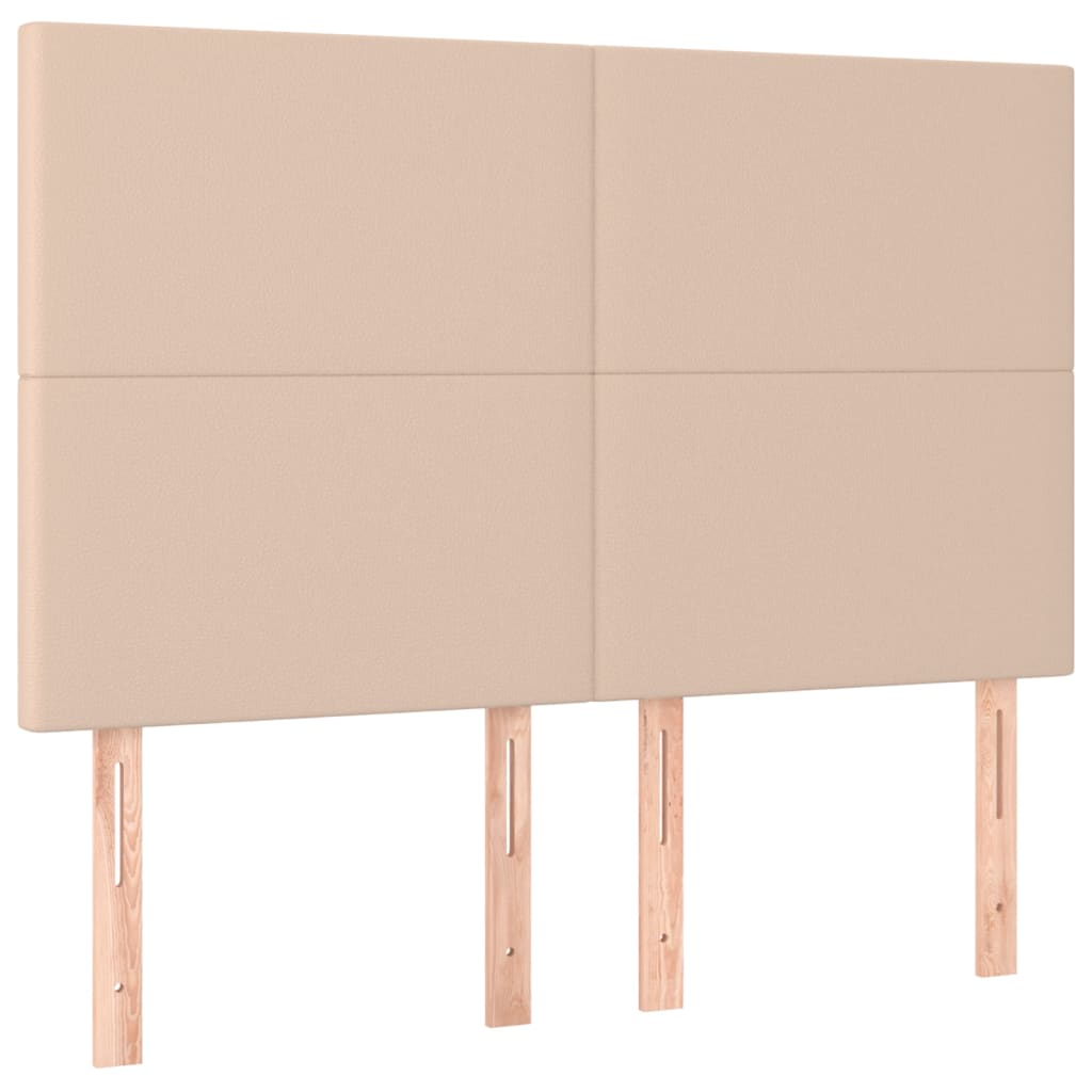 Boxspring met matras kunstleer cappuccinokleurig 140x190 cm is nu te koop bij PeponiXL, paradijselijk wonen!