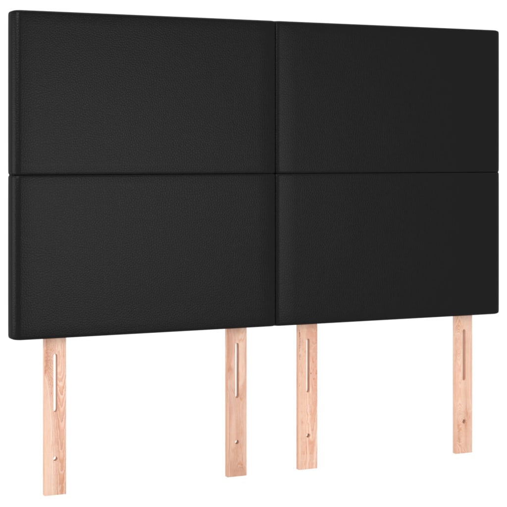 Boxspring met matras kunstleer zwart 140x200 cm is nu te koop bij PeponiXL, paradijselijk wonen!