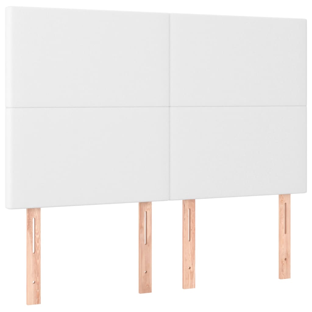 Boxspring met matras kunstleer wit 140x200 cm is nu te koop bij PeponiXL, paradijselijk wonen!