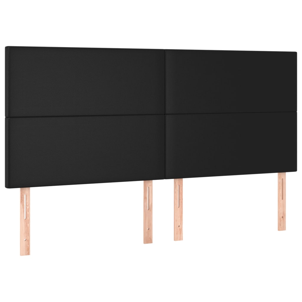 Boxspring met matras kunstleer zwart 180x200 cm is nu te koop bij PeponiXL, paradijselijk wonen!