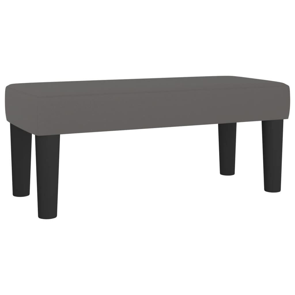 Boxspring met matras kunstleer grijs 80x200 cm is nu te koop bij PeponiXL, paradijselijk wonen!