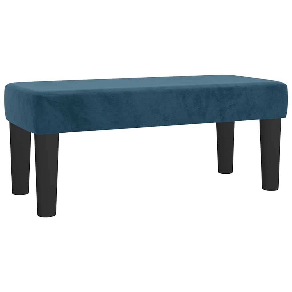 Boxspring met matras fluweel donkerblauw 90x200 cm is nu te koop bij PeponiXL, paradijselijk wonen!