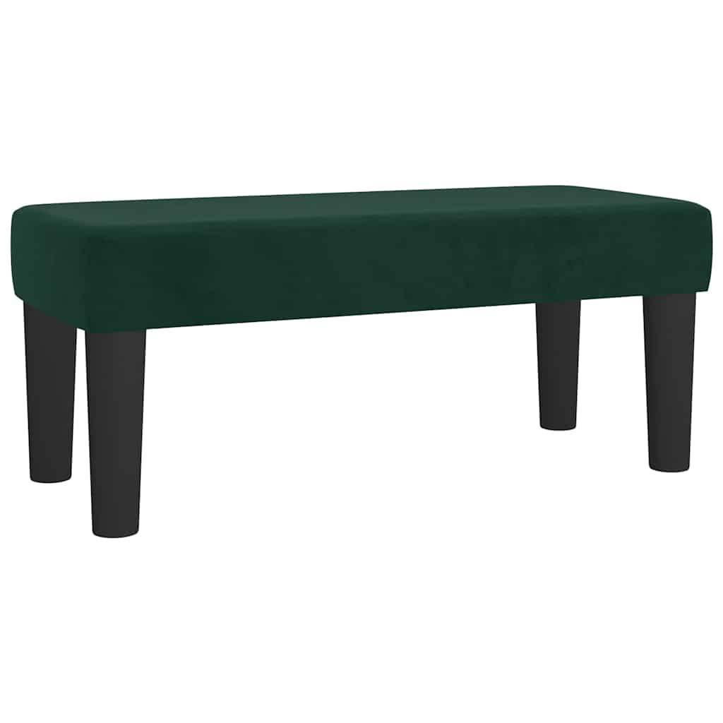 Boxspring met matras fluweel donkergroen 90x190 cm is nu te koop bij PeponiXL, paradijselijk wonen!