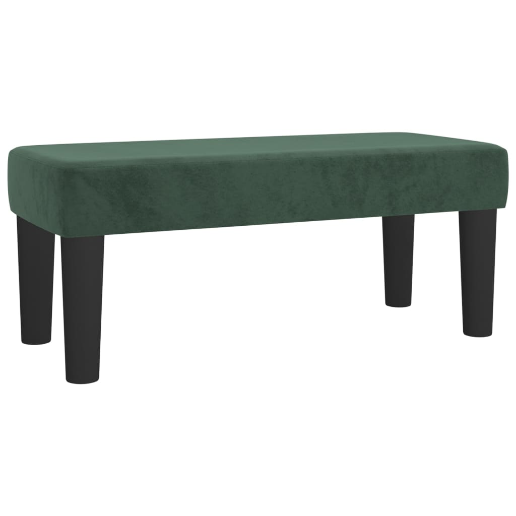 Boxspring met matras fluweel donkergroen 90x200 cm is nu te koop bij PeponiXL, paradijselijk wonen!