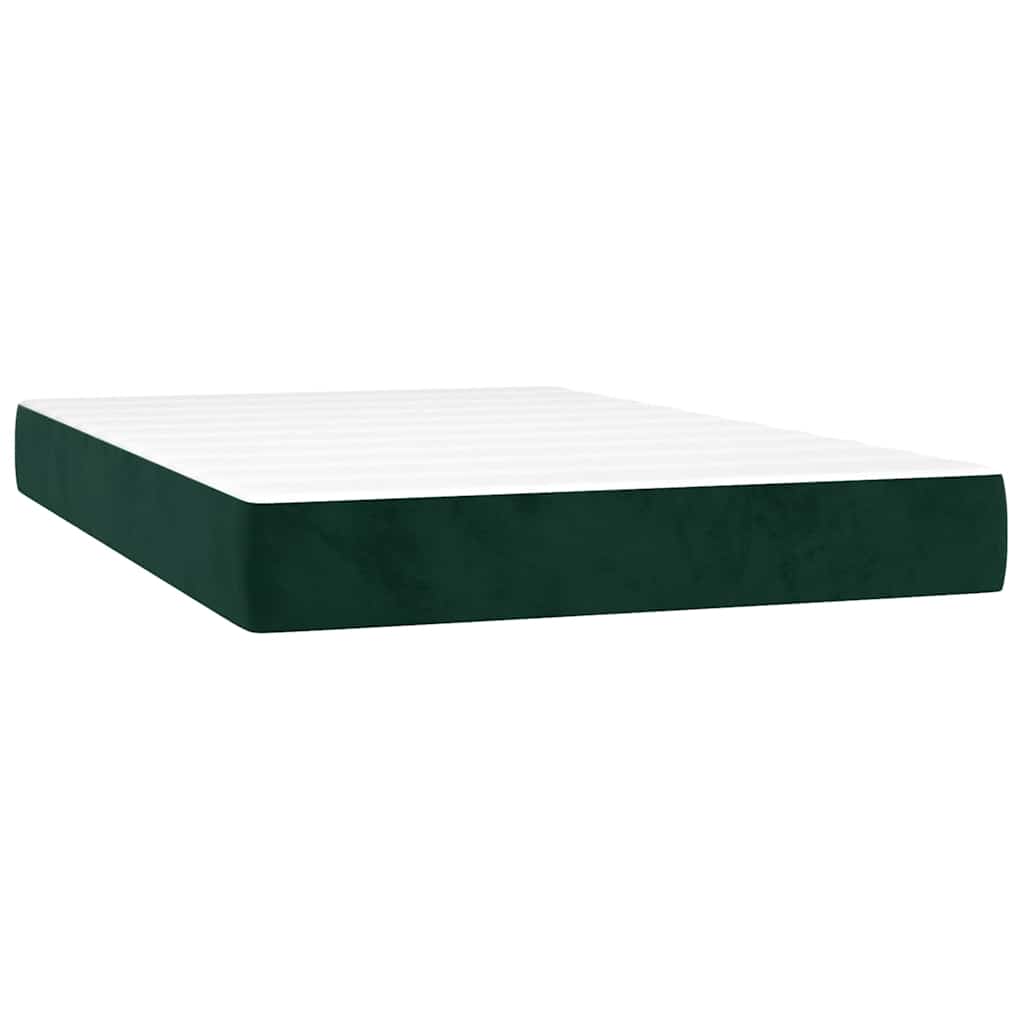 Boxspring met matras fluweel donkergroen 100x200 cm is nu te koop bij PeponiXL, paradijselijk wonen!