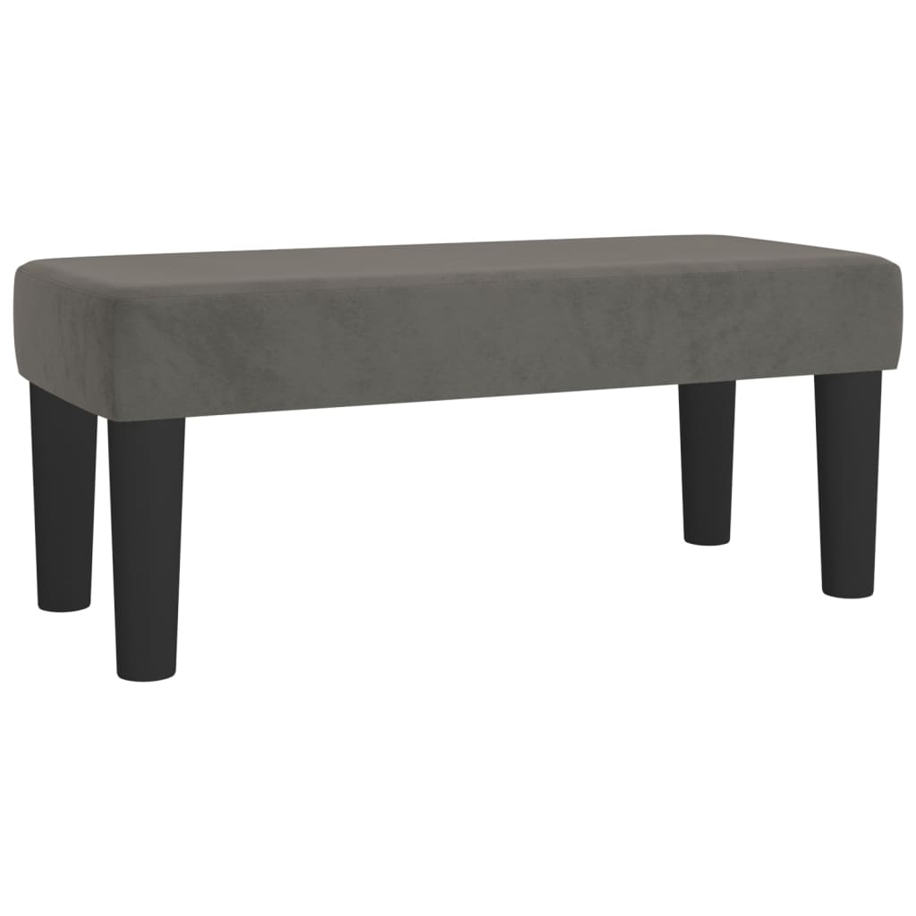 Boxspring met matras fluweel donkergrijs 80x200 cm is nu te koop bij PeponiXL, paradijselijk wonen!