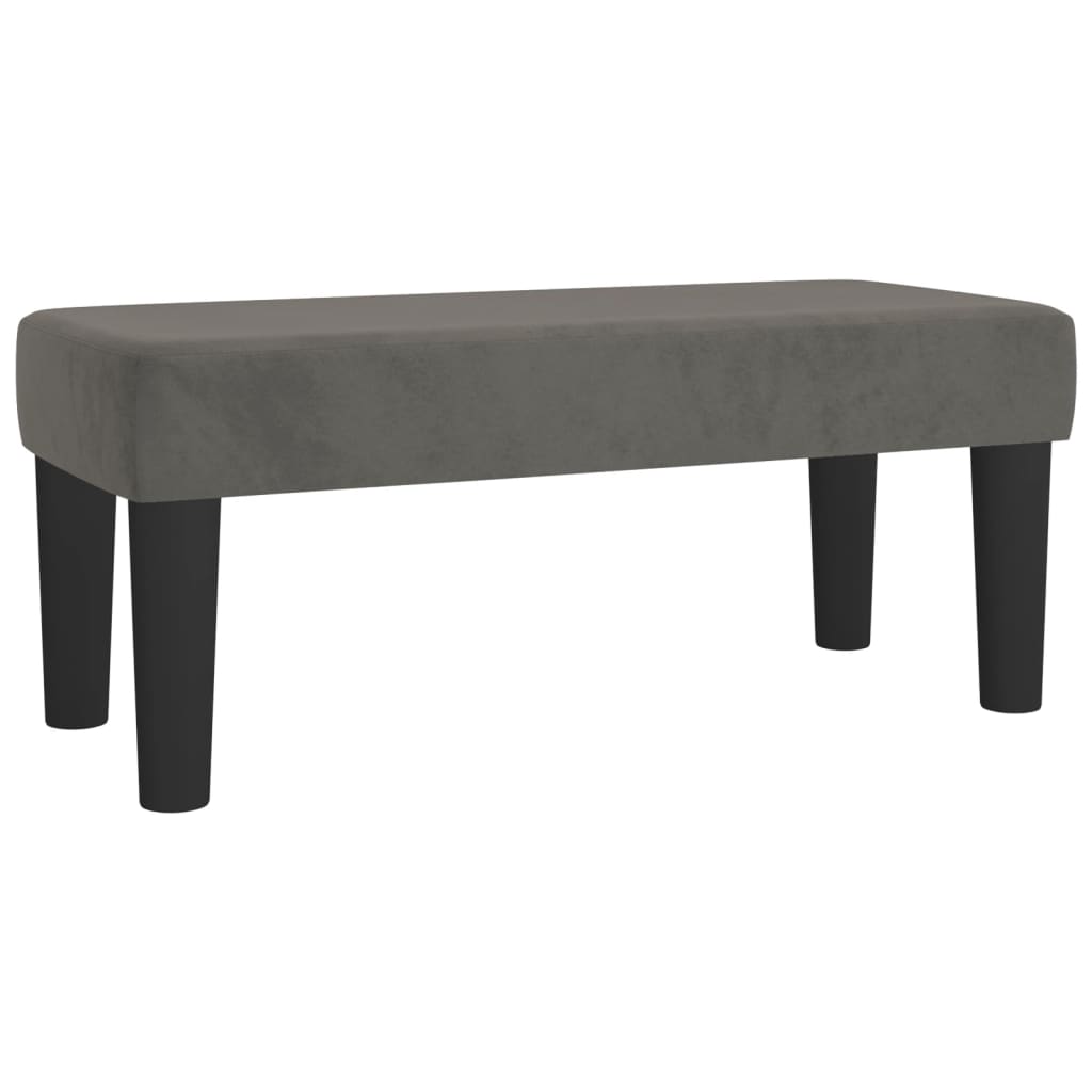 Boxspring met matras fluweel donkergrijs 90x200 cm is nu te koop bij PeponiXL, paradijselijk wonen!