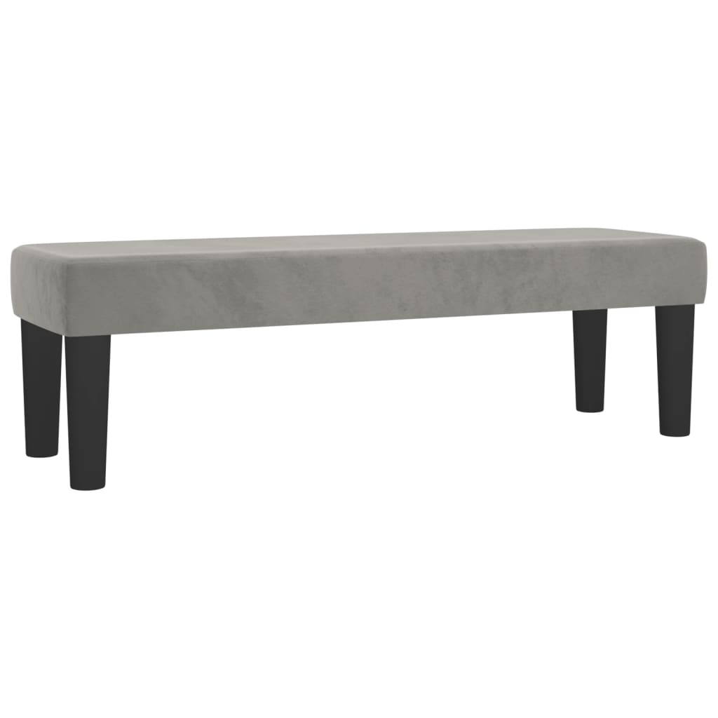 Boxspring met matras fluweel lichtgrijs 180x200 cm is nu te koop bij PeponiXL, paradijselijk wonen!