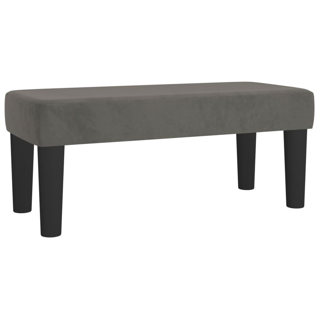 Boxspring met matras fluweel donkergrijs 90x190 cm is nu te koop bij PeponiXL, paradijselijk wonen!