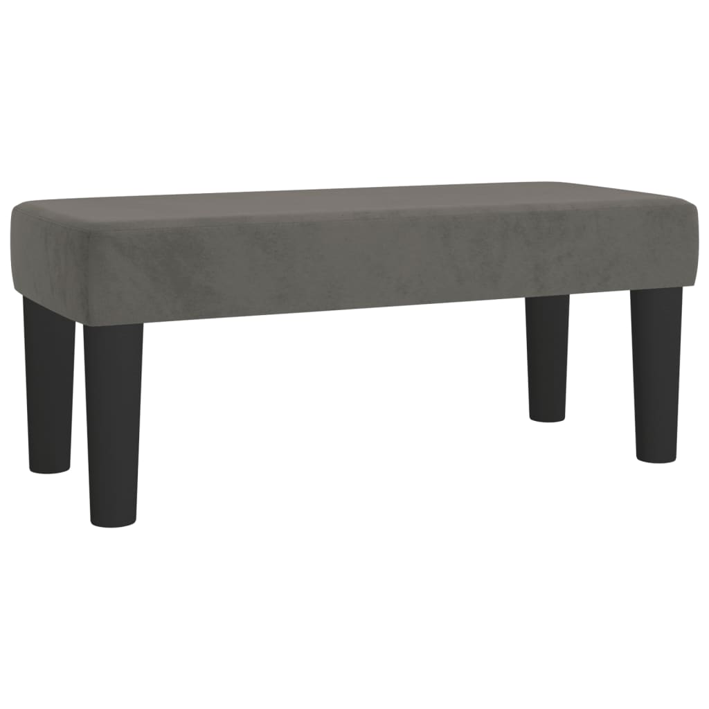 Boxspring met matras fluweel donkergrijs 90x200 cm is nu te koop bij PeponiXL, paradijselijk wonen!