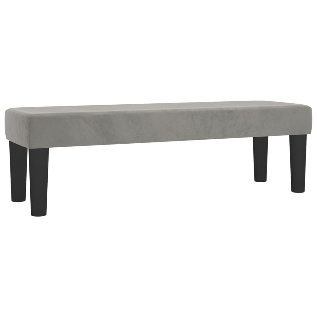 Boxspring met matras fluweel lichtgrijs 140x200 cm is nu te koop bij PeponiXL, paradijselijk wonen!