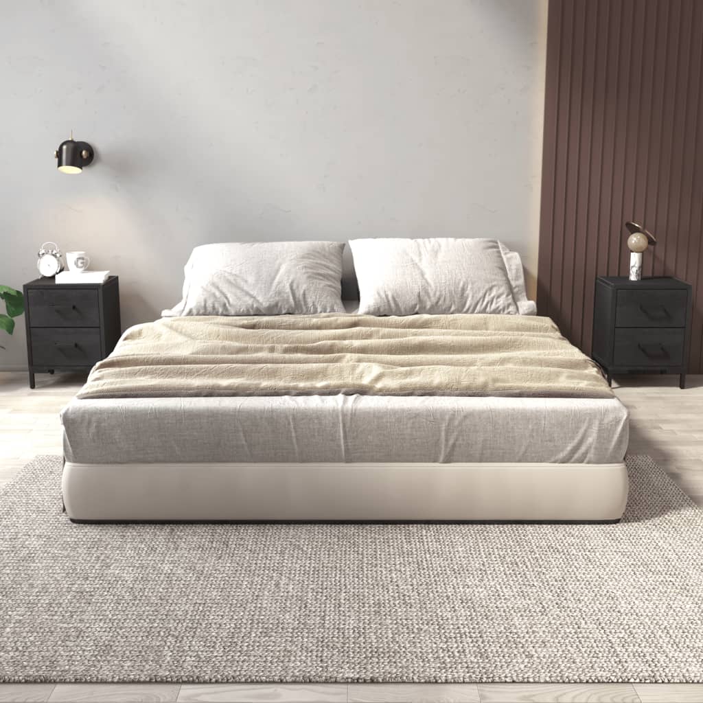 Nachtkastjes 2 st 36x30x45 cm massief grenenhout zwart is nu te koop bij PeponiXL, paradijselijk wonen!