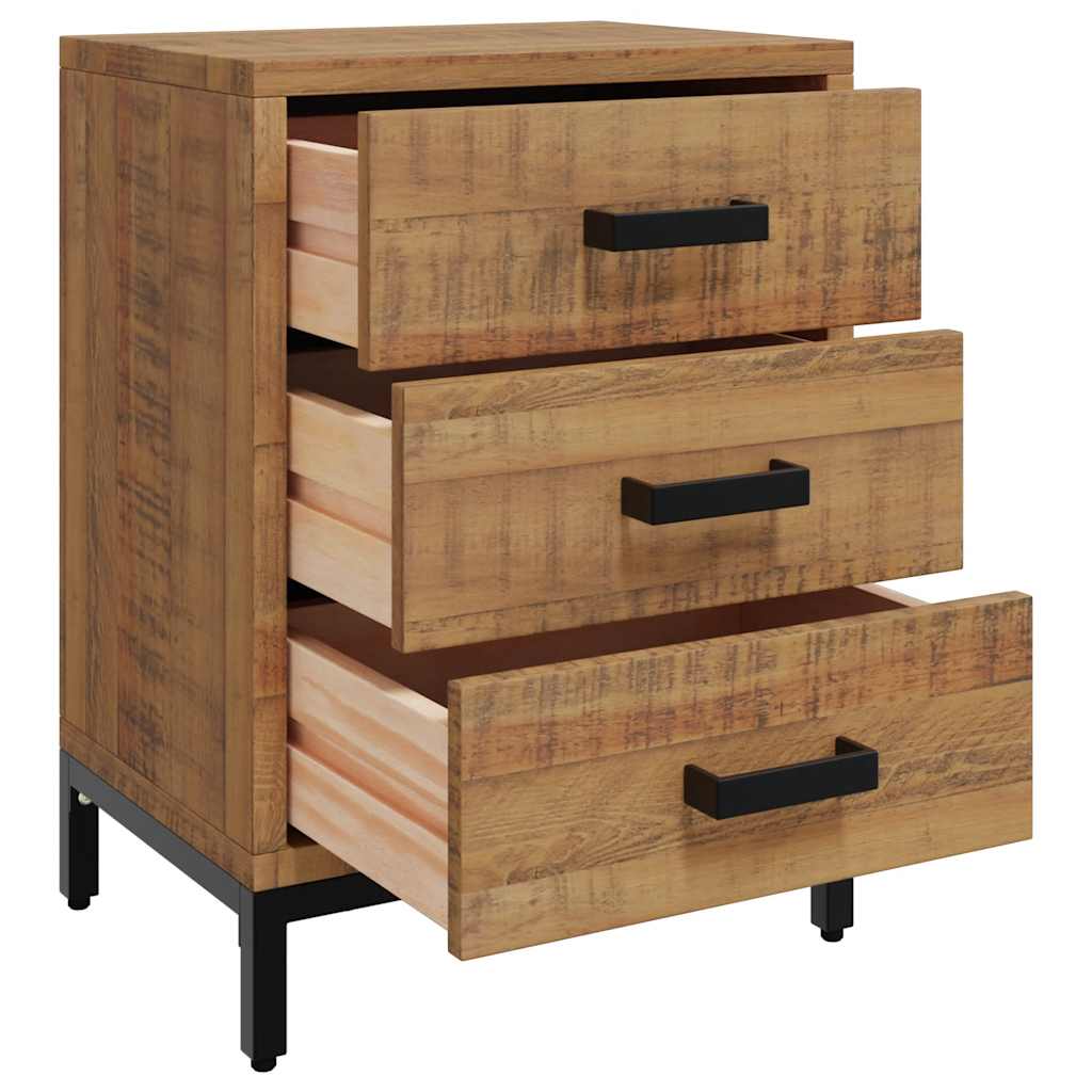 Nachtkastjes 2 st 40x30x55 cm massief grenenhout is nu te koop bij PeponiXL, paradijselijk wonen!