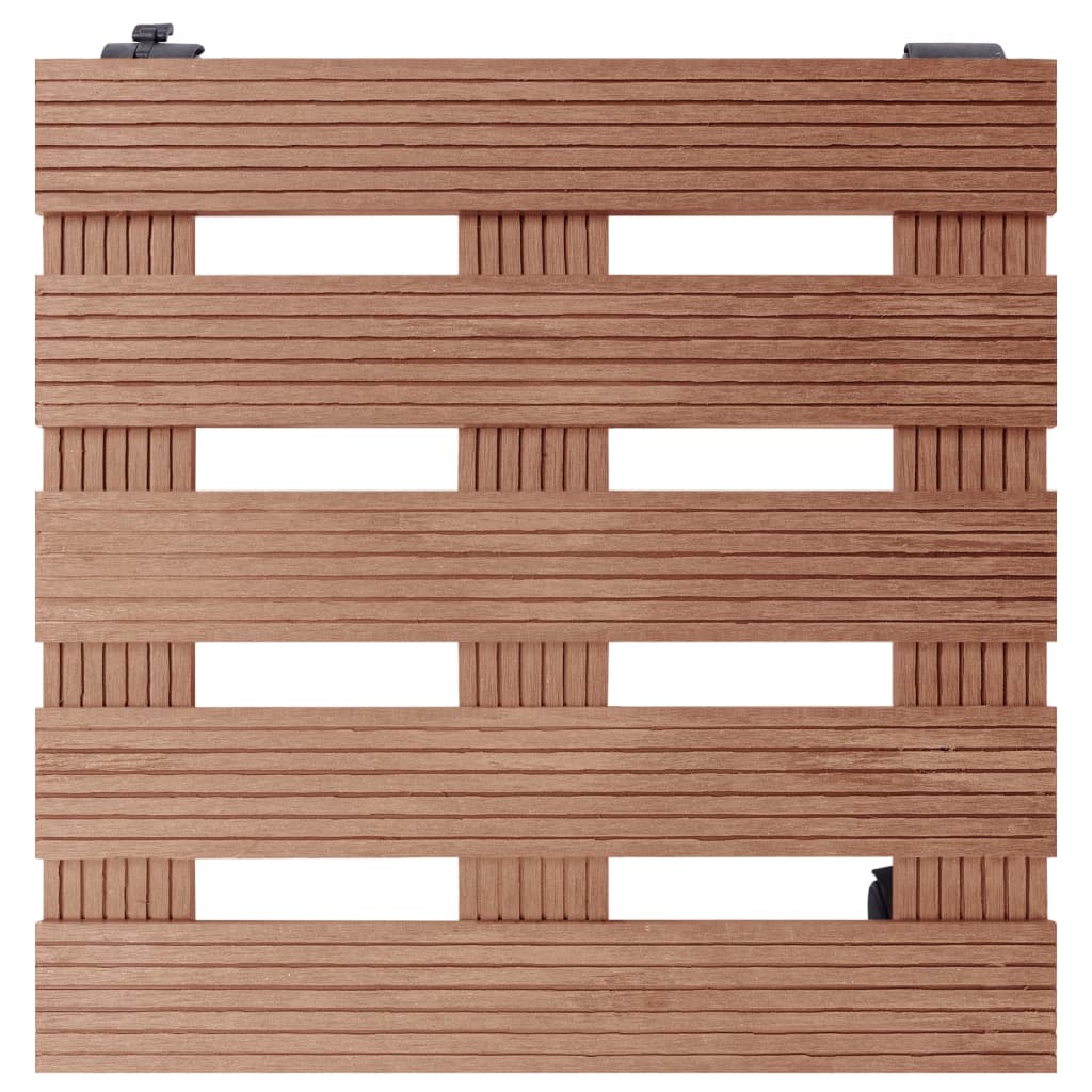 Plantentrolleys 4 st 30x30x7,5 cm HKC bruin is nu te koop bij PeponiXL, paradijselijk wonen!