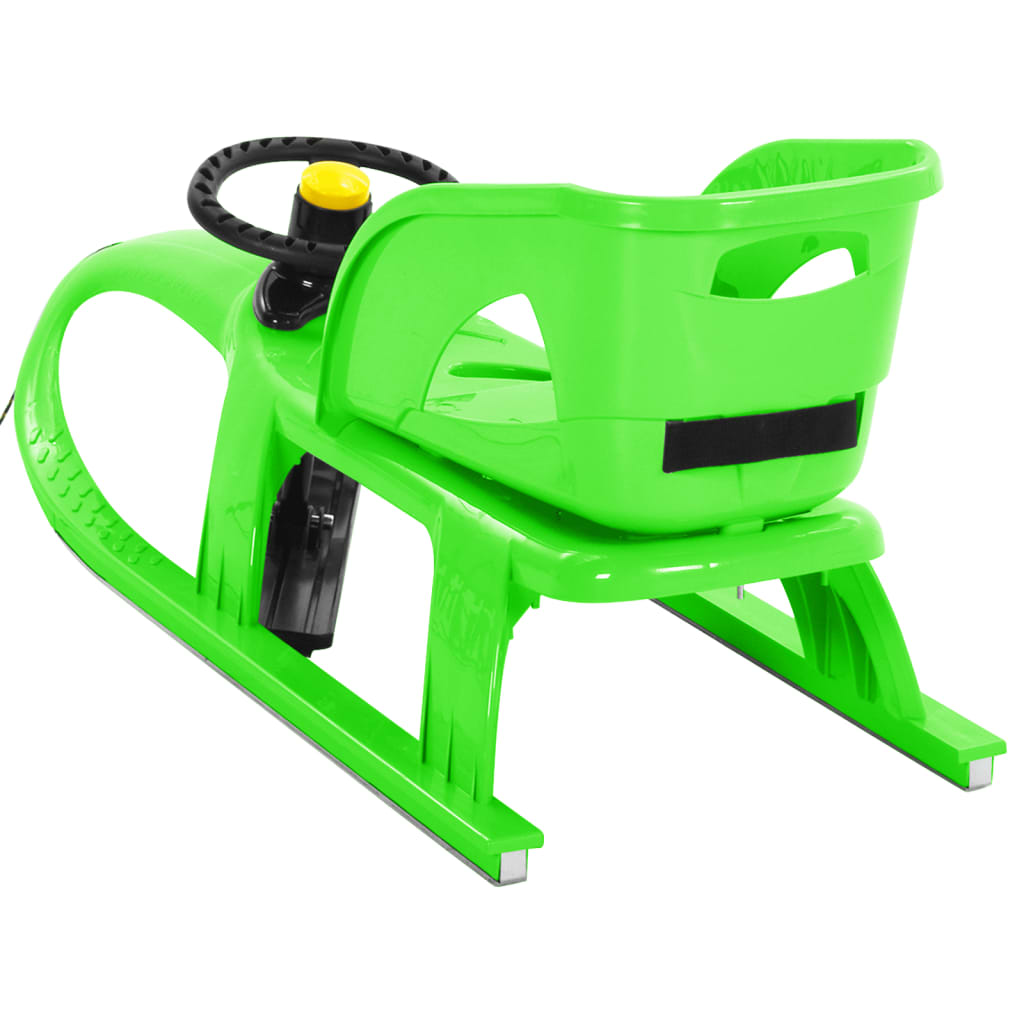 Slee met zitje en stuur 102,5x40x23 cm polypropeen groen is nu te koop bij PeponiXL, paradijselijk wonen!