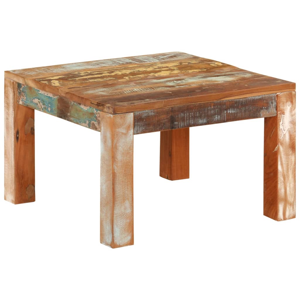 Salontafel 55x55x35 cm massief gerecycled hout is nu te koop bij PeponiXL, paradijselijk wonen!