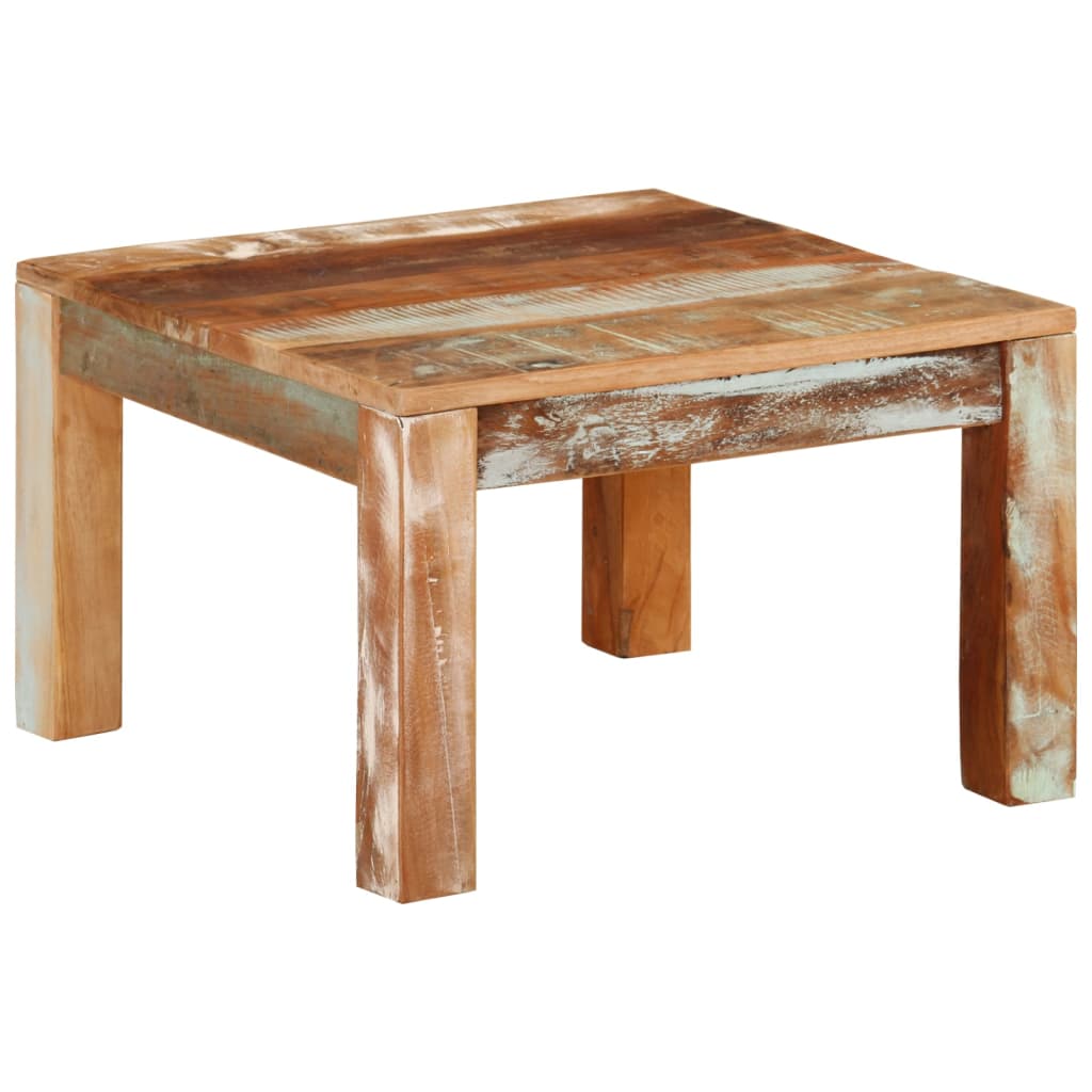 Salontafel 55x55x35 cm massief gerecycled hout is nu te koop bij PeponiXL, paradijselijk wonen!