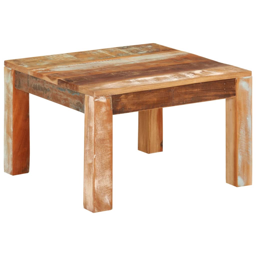 Salontafel 55x55x35 cm massief gerecycled hout is nu te koop bij PeponiXL, paradijselijk wonen!