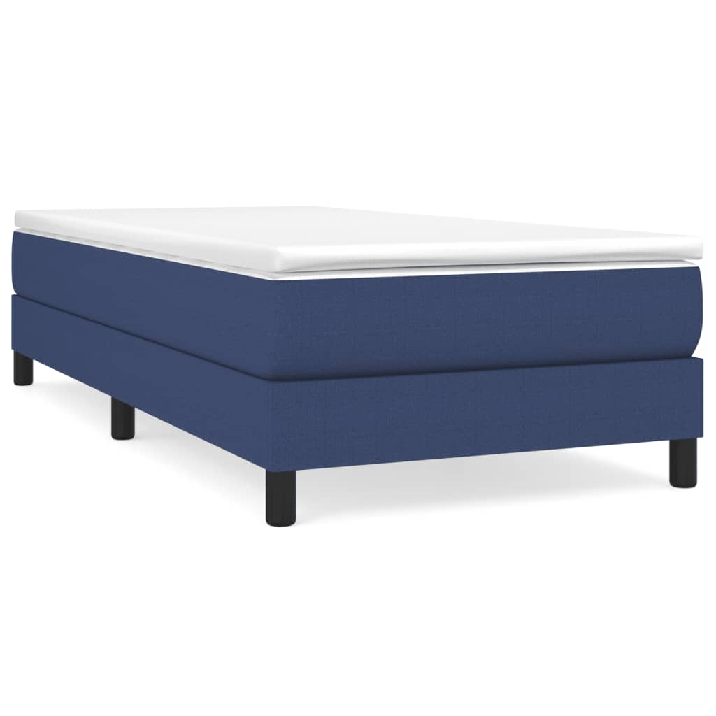 Boxspring met matras stof blauw 90x190 cm is nu te koop bij PeponiXL, paradijselijk wonen!