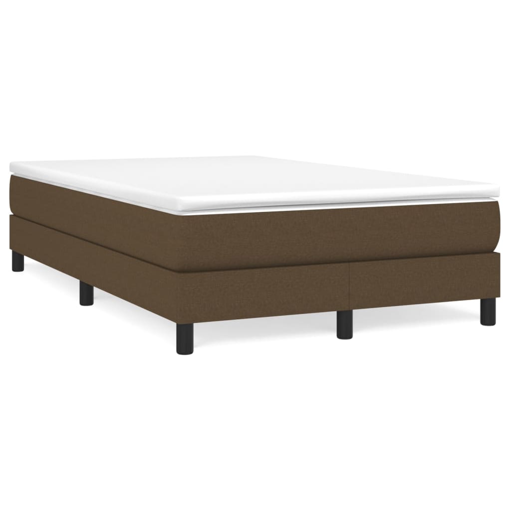 Boxspring met matras stof donkerbruin 120x200 cm is nu te koop bij PeponiXL, paradijselijk wonen!