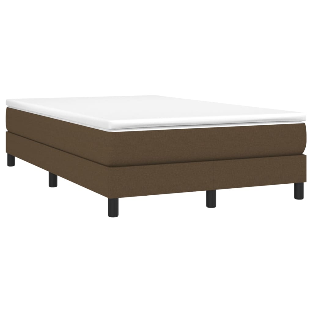Boxspring met matras stof donkerbruin 120x200 cm is nu te koop bij PeponiXL, paradijselijk wonen!