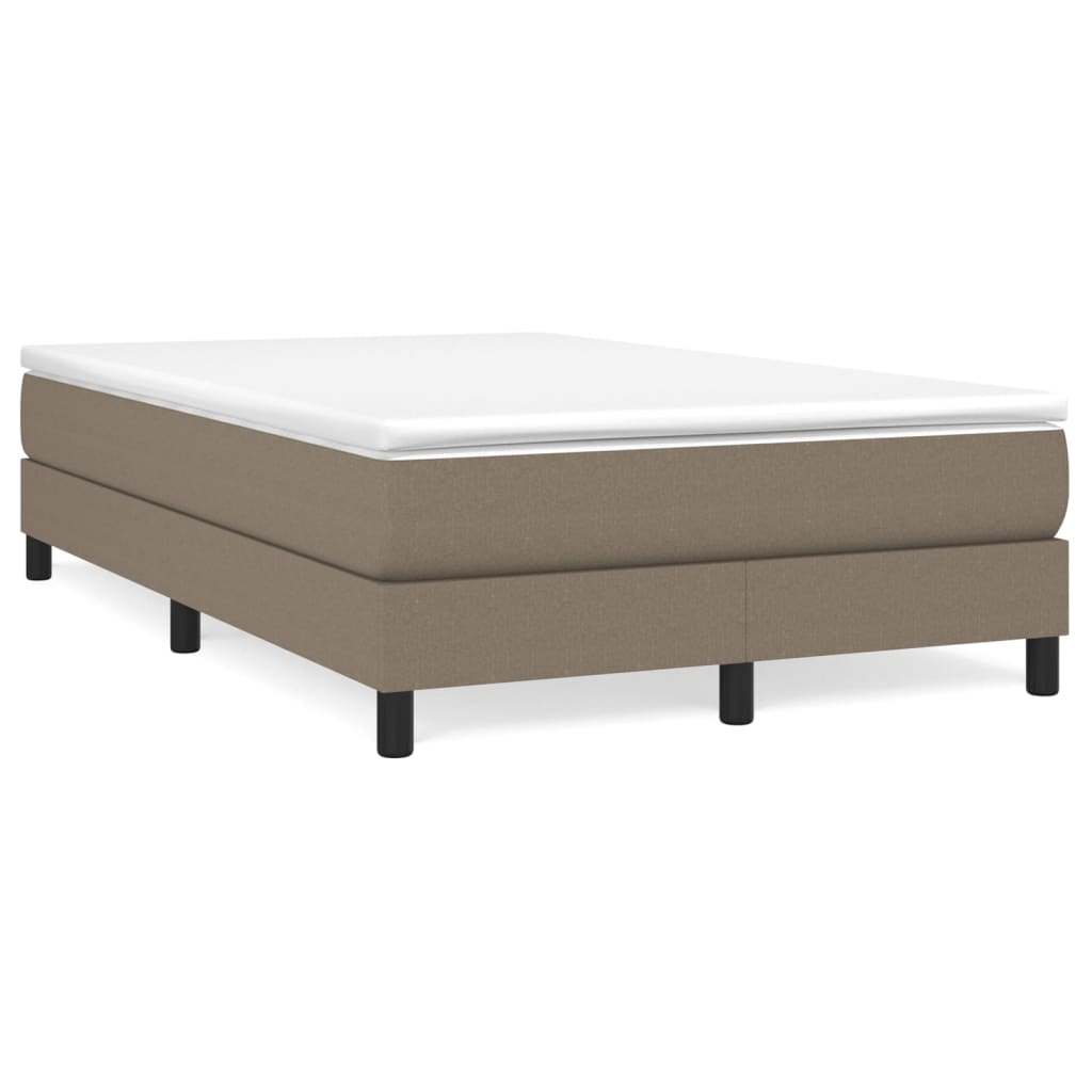 Boxspring met matras stof taupe 120x200 cm is nu te koop bij PeponiXL, paradijselijk wonen!