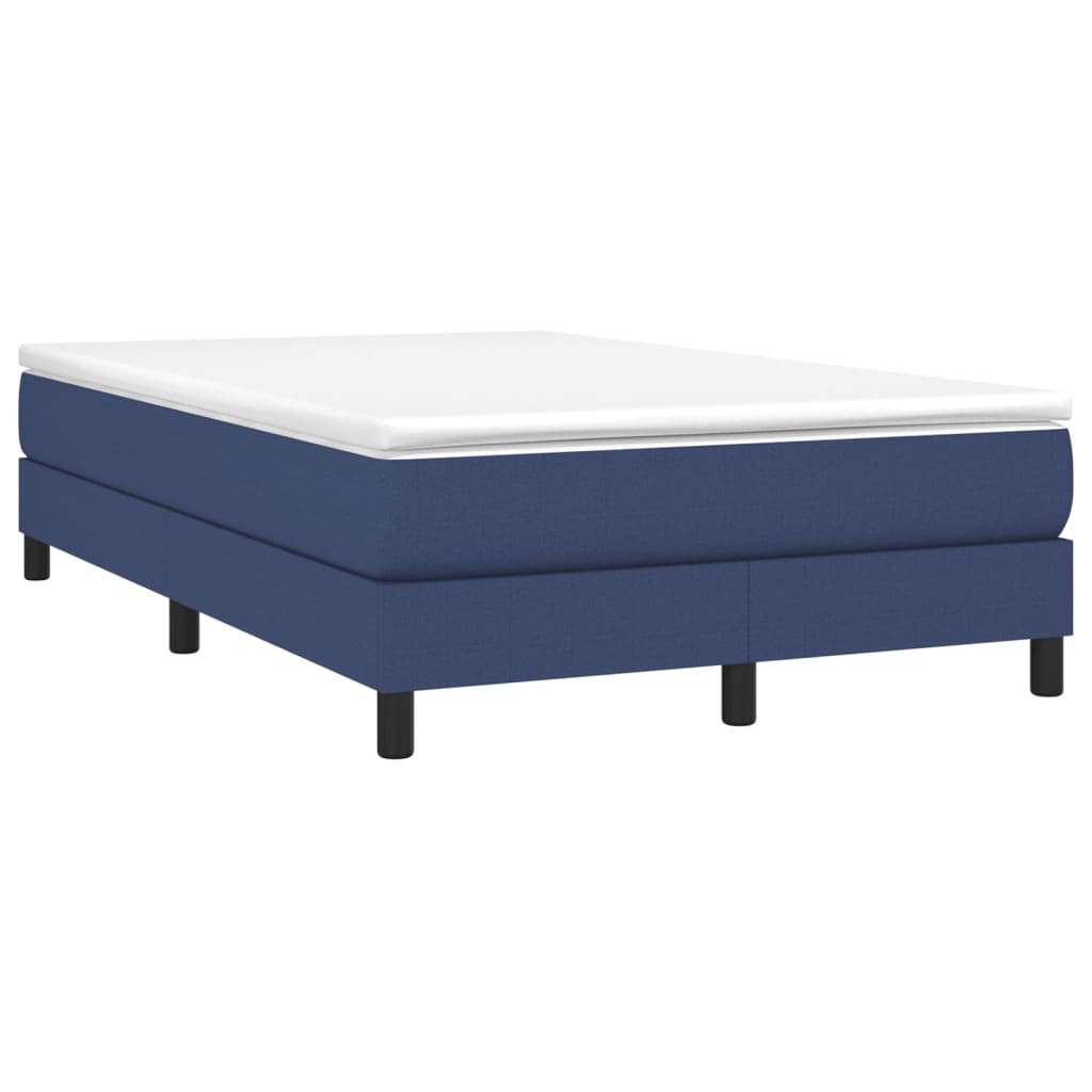 Boxspring met matras stof blauw 120x200 cm is nu te koop bij PeponiXL, paradijselijk wonen!