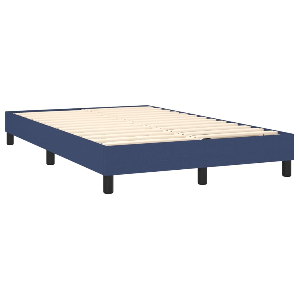 Boxspring met matras stof blauw 120x200 cm is nu te koop bij PeponiXL, paradijselijk wonen!