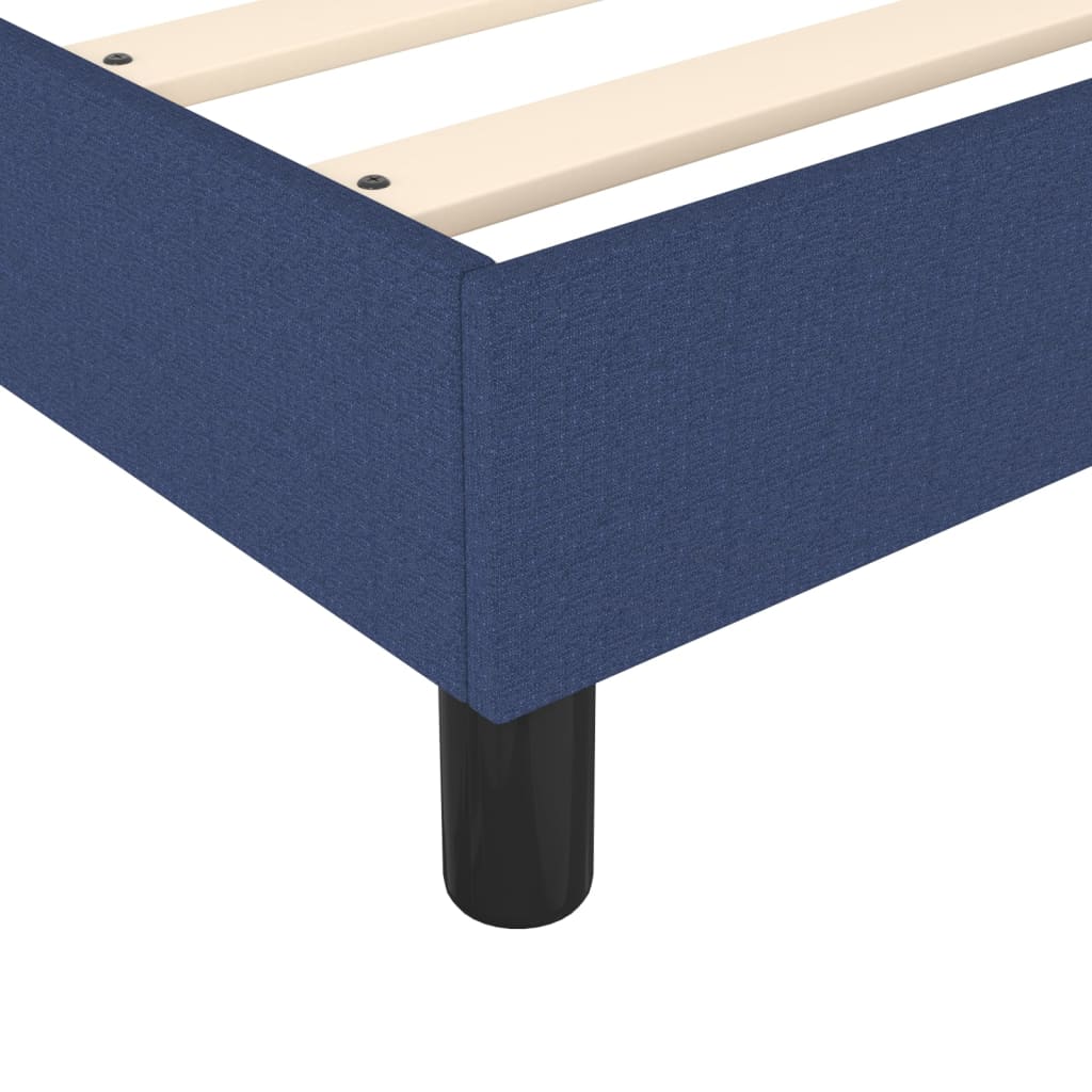 Boxspring met matras stof blauw 140x190 cm is nu te koop bij PeponiXL, paradijselijk wonen!