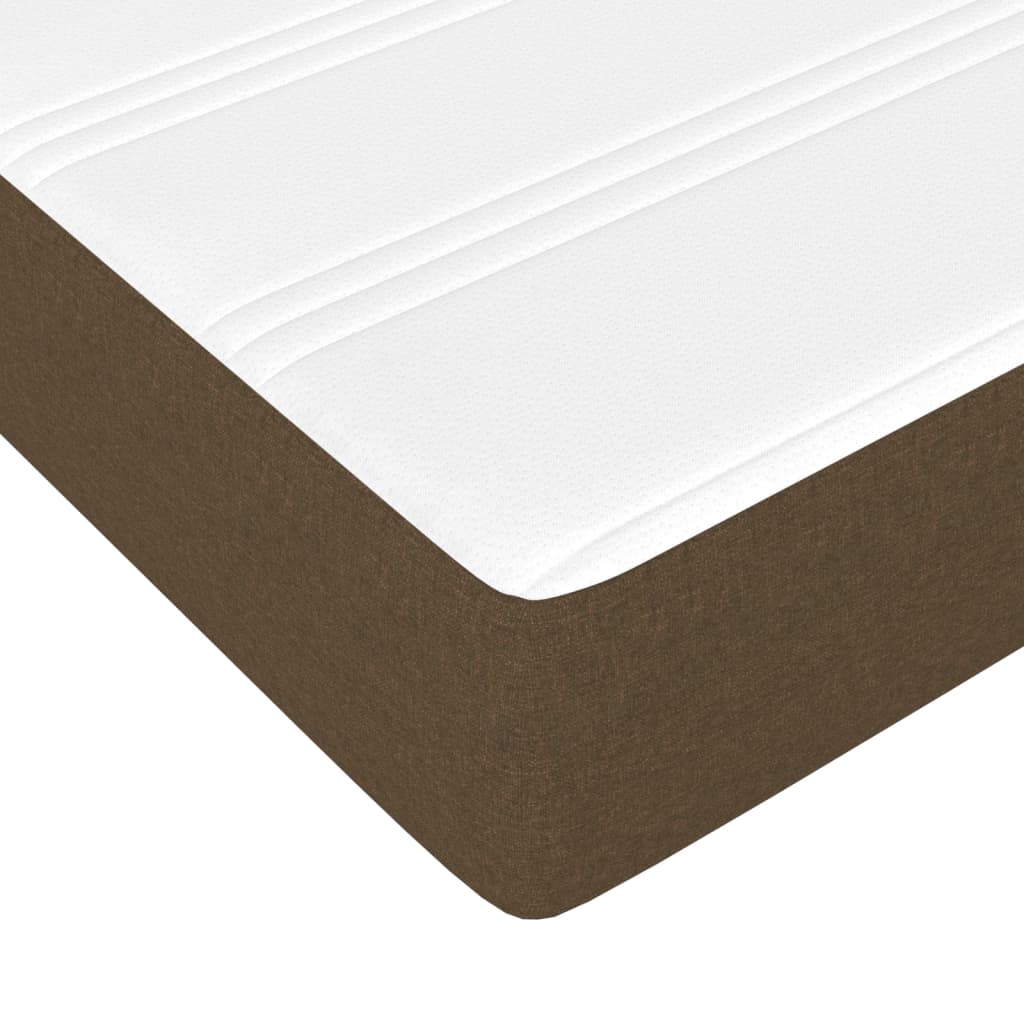 Boxspring met matras stof donkerbruin 160x200 cm is nu te koop bij PeponiXL, paradijselijk wonen!