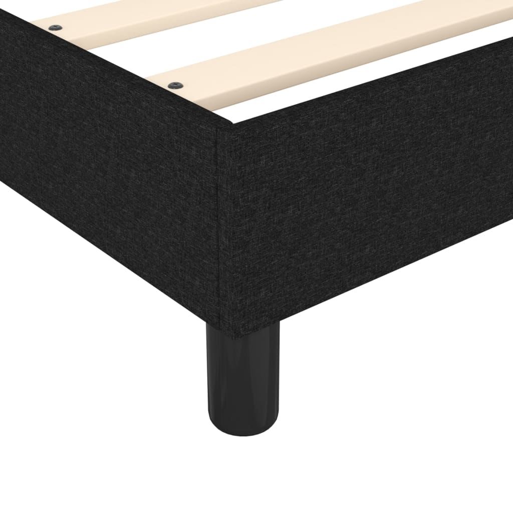 Boxspring met matras stof zwart 200x200 cm is nu te koop bij PeponiXL, paradijselijk wonen!