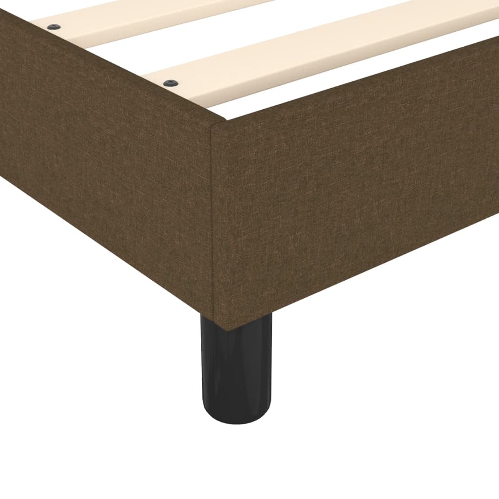 Boxspring met matras stof donkerbruin 200x200 cm is nu te koop bij PeponiXL, paradijselijk wonen!