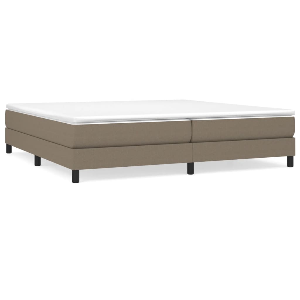 Boxspring met matras stof taupe 200x200 cm is nu te koop bij PeponiXL, paradijselijk wonen!