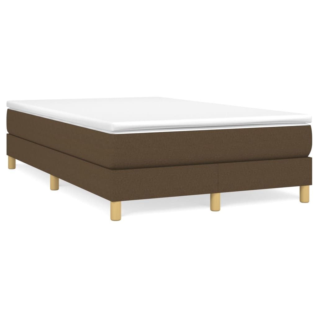Boxspring met matras stof donkerbruin 120x200 cm is nu te koop bij PeponiXL, paradijselijk wonen!