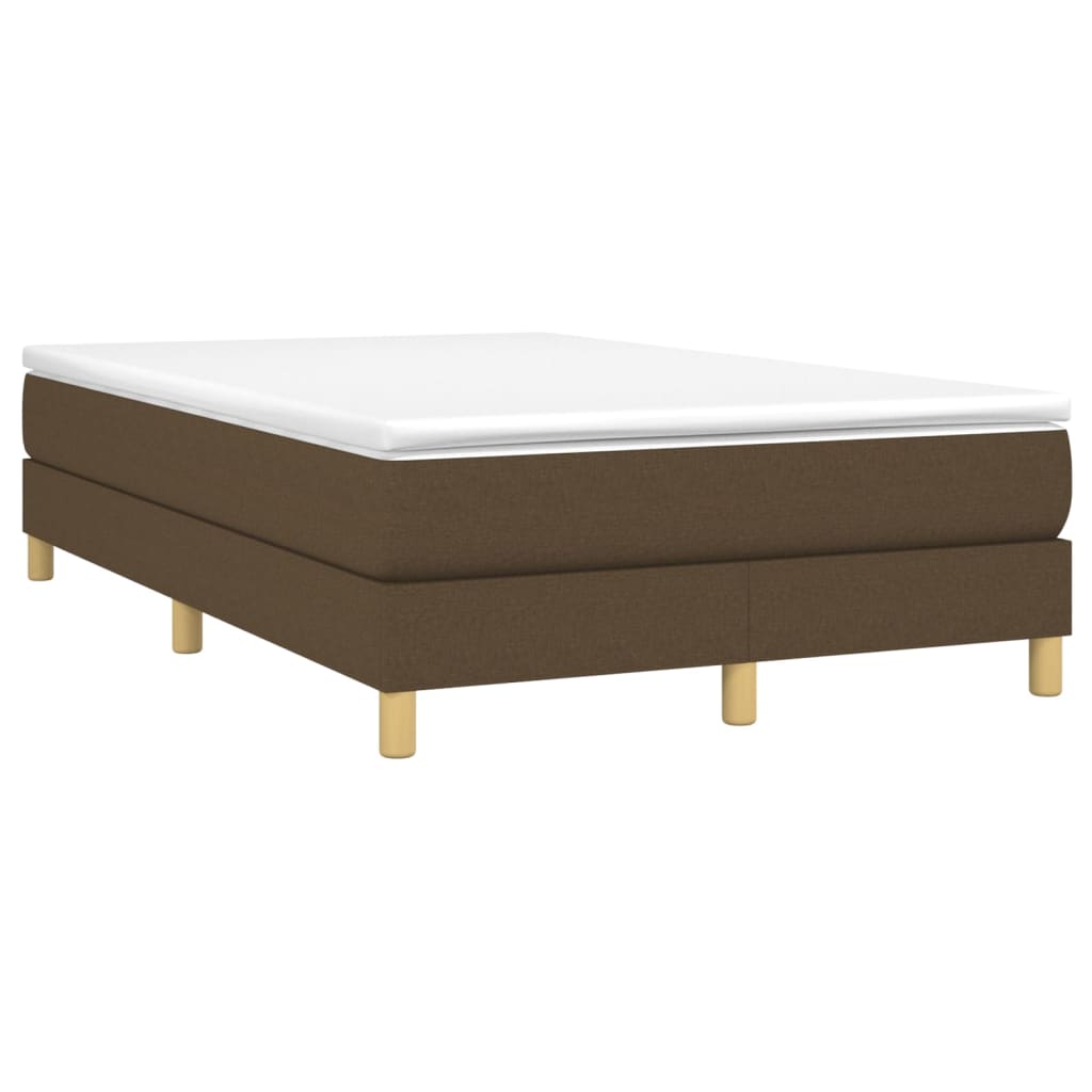 Boxspring met matras stof donkerbruin 120x200 cm is nu te koop bij PeponiXL, paradijselijk wonen!