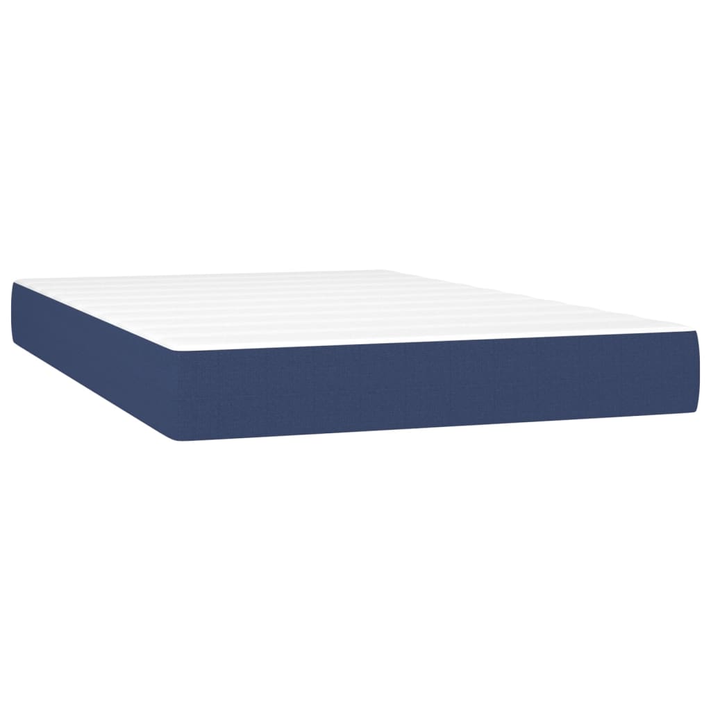Boxspring met matras stof blauw 120x200 cm is nu te koop bij PeponiXL, paradijselijk wonen!