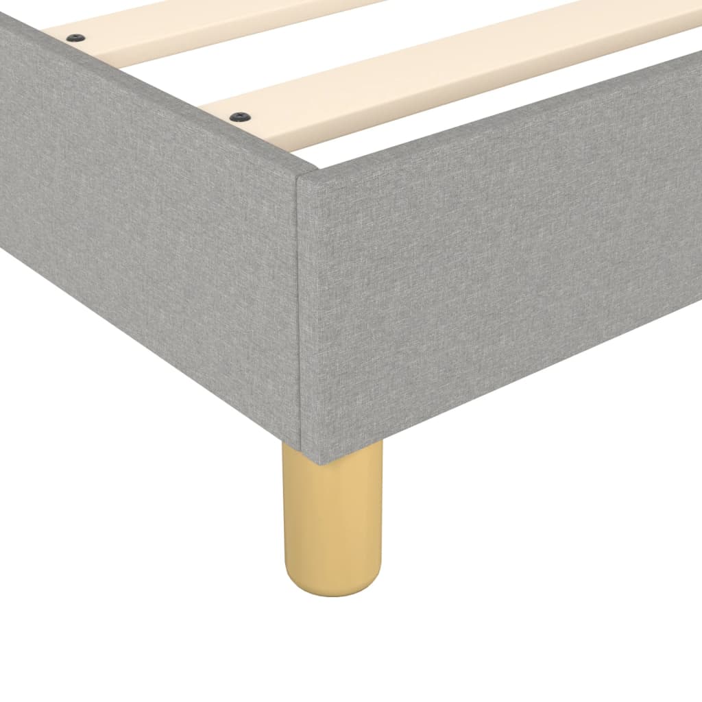Boxspring met matras stof lichtgrijs 140x190 cm is nu te koop bij PeponiXL, paradijselijk wonen!