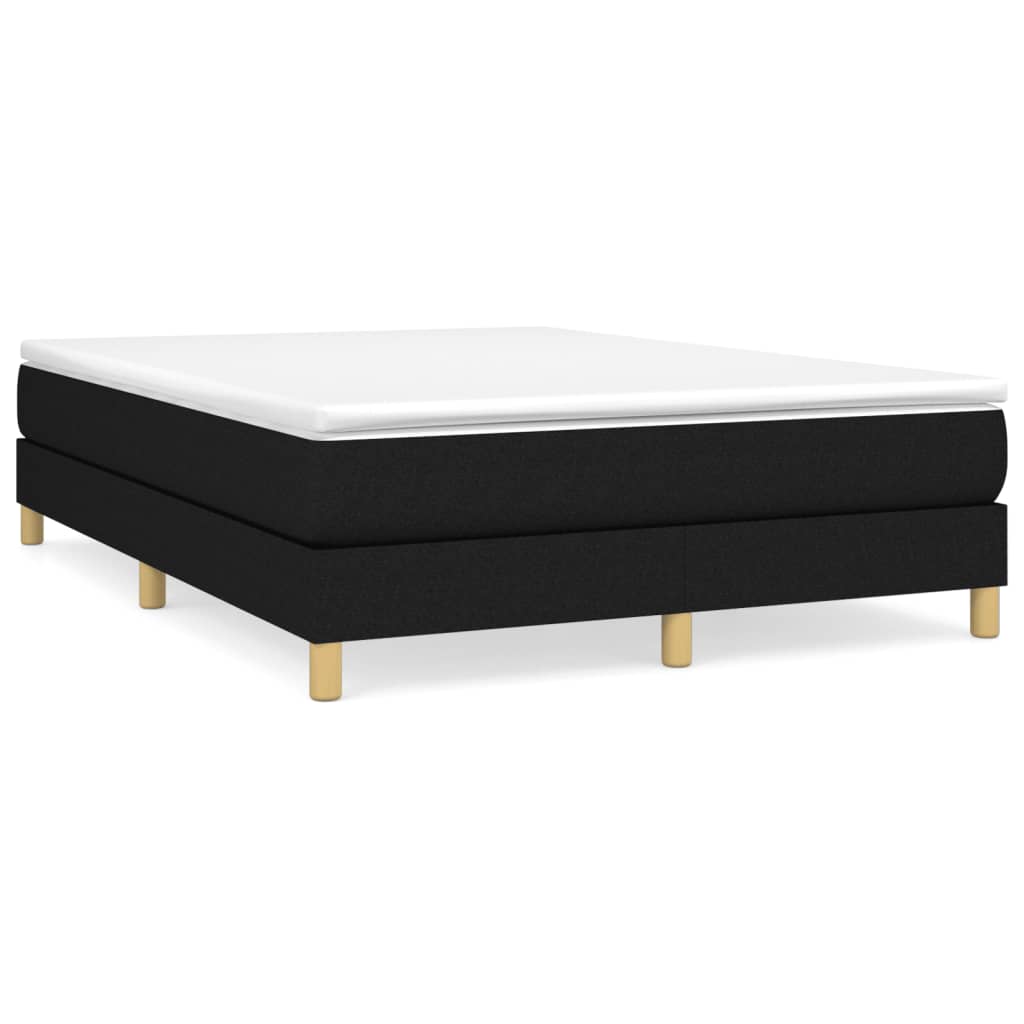 Boxspring met matras stof zwart 140x200 cm is nu te koop bij PeponiXL, paradijselijk wonen!